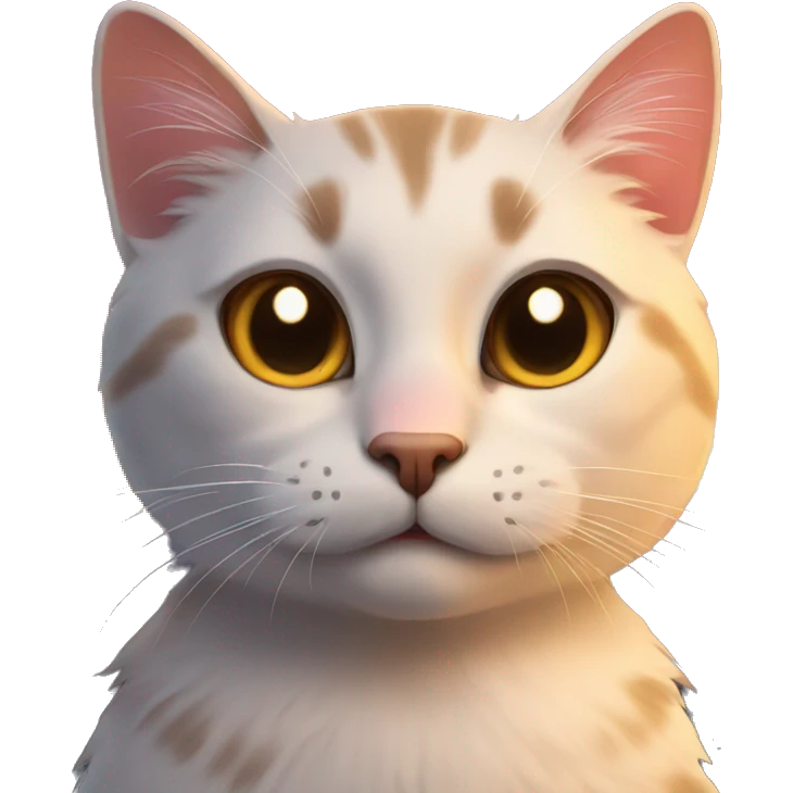 Cat with sunset emoji