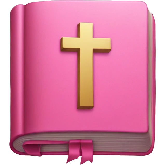 Pink bible emoji