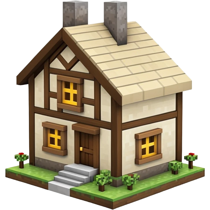 Minecraft house emoji