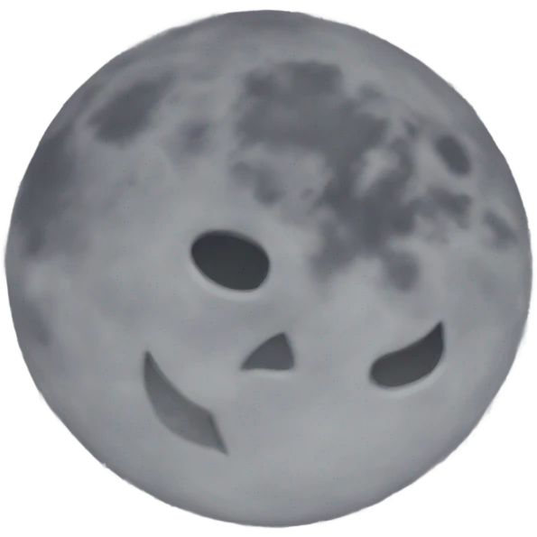 nonchalant moon emoji
