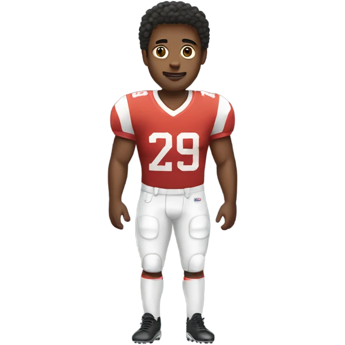 men with football jersey emoji