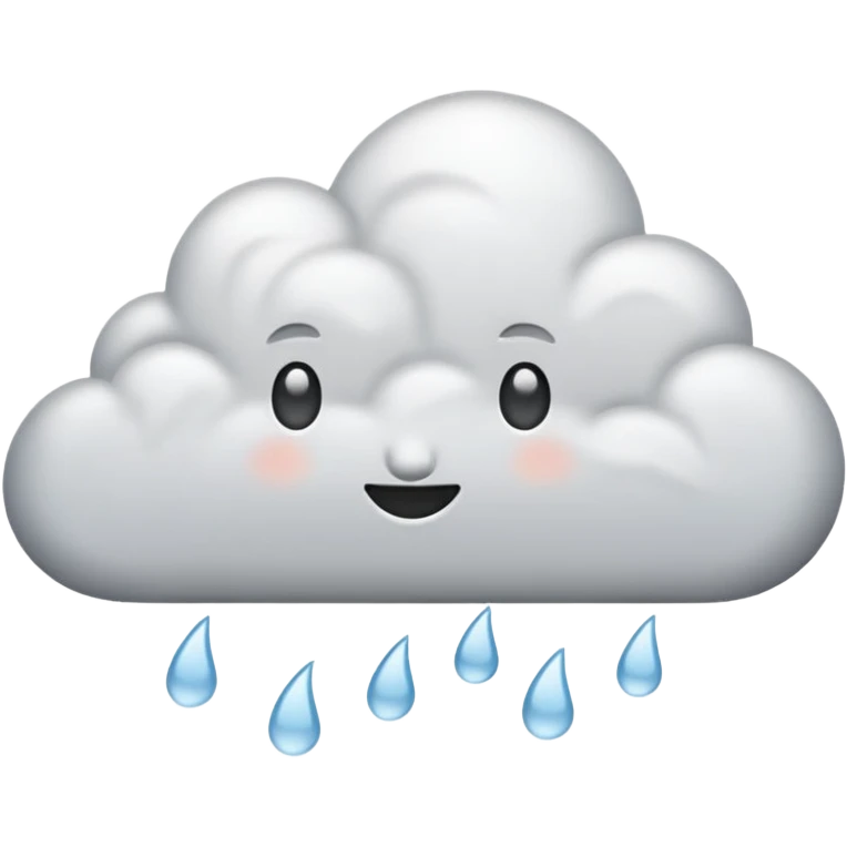 rainy white Cloud emoji