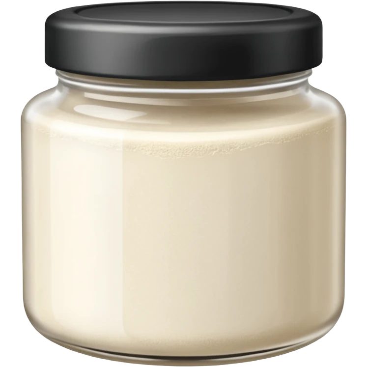 Poudre blanche dans un bocal  emoji