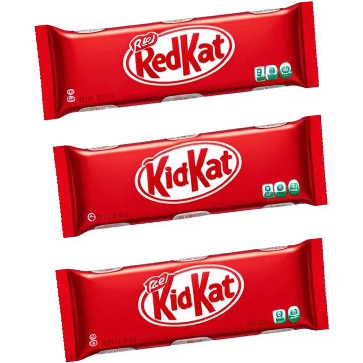 Red Kit Kat candy bar emoji