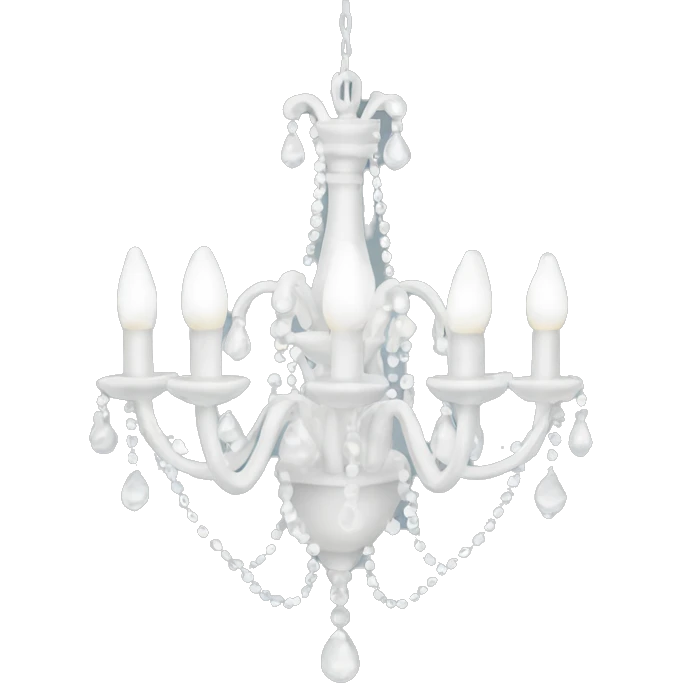 White chandelier emoji