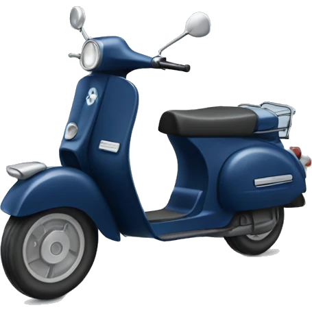 Navy blue scooter emoji
