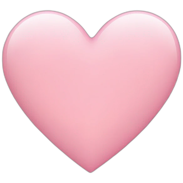 plain light pink heart emoji