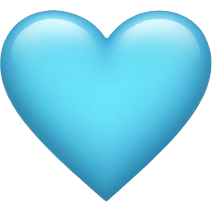 Light blue heart emoji