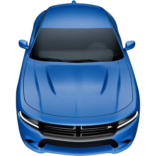 Dogde charger blue emoji