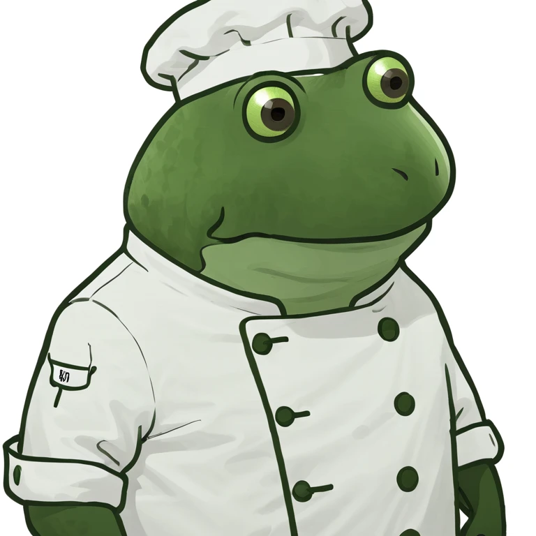 bufo in a chef coat emoji