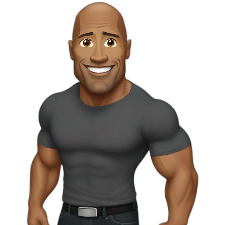Dwayne Johnson emoji
