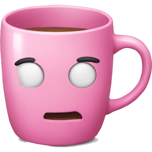 Pink mug that says Jae emoji
