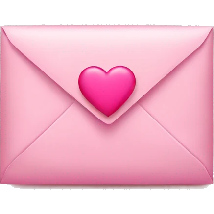 pink envelope with heart emoji