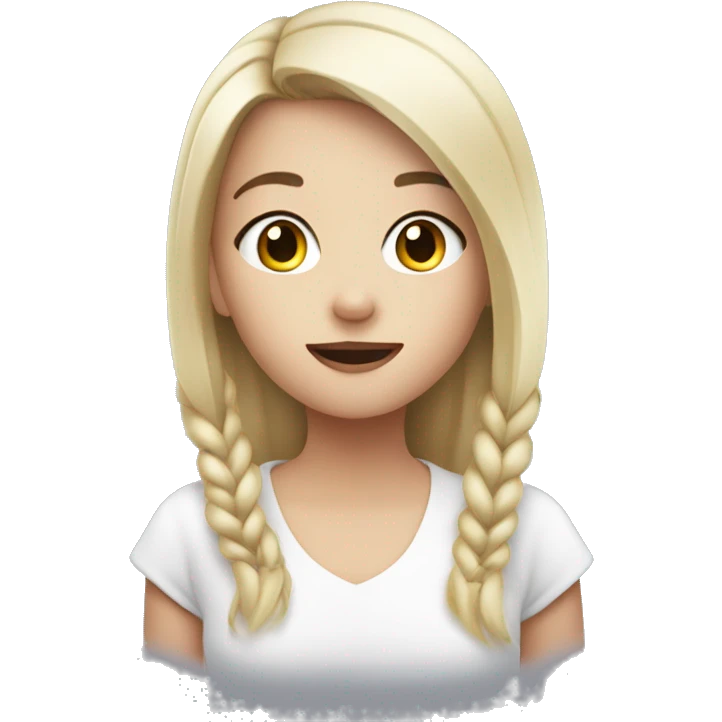 Girl with an iqos emoji