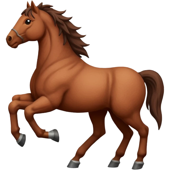 Horse made by earth emoji