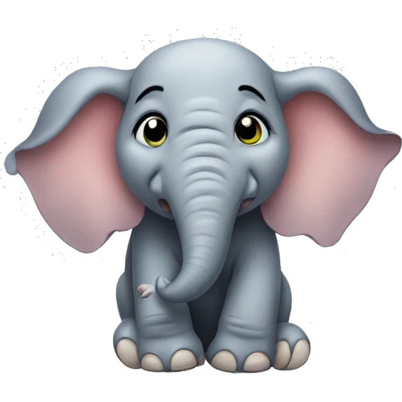 Elephant rolling its eyes emoji
