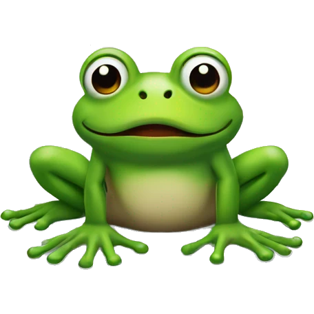 frog on a snow mountain emoji