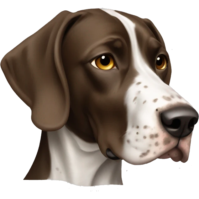 brown Braque Francais dog French Pointer  emoji