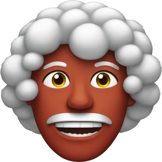 Red cloud emoji