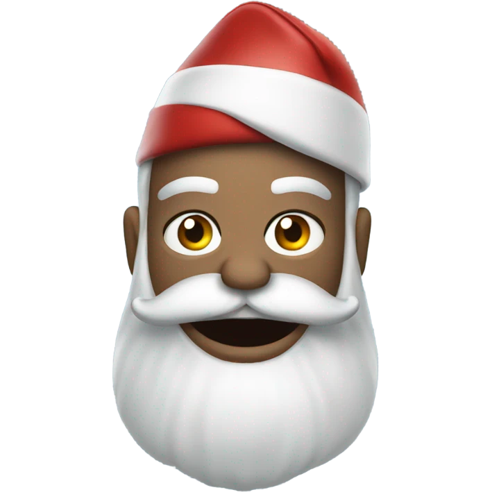 Santa as a hard core biker emoji