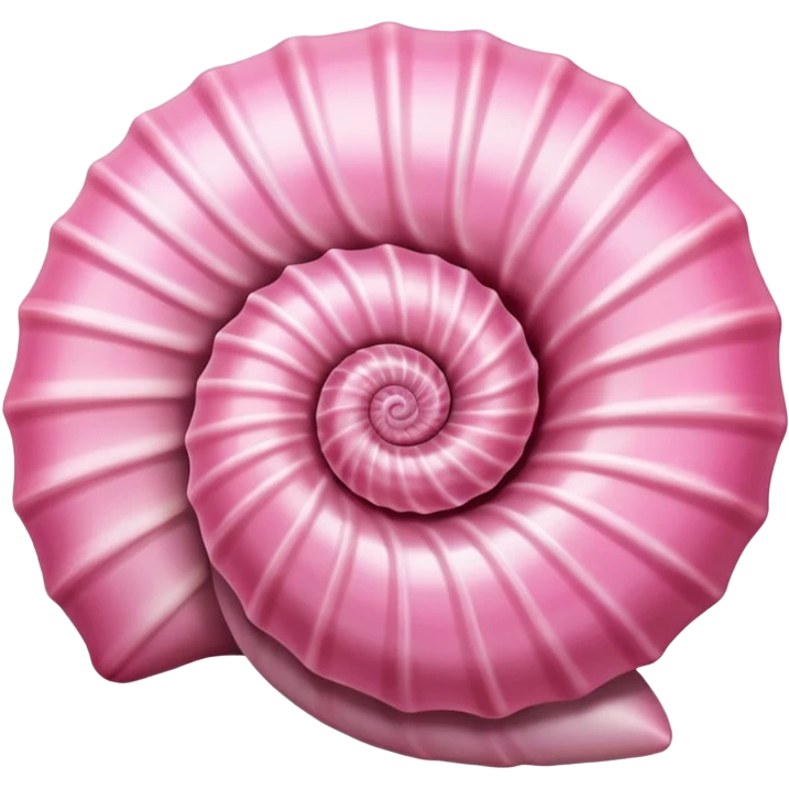 Pink seashell emoji