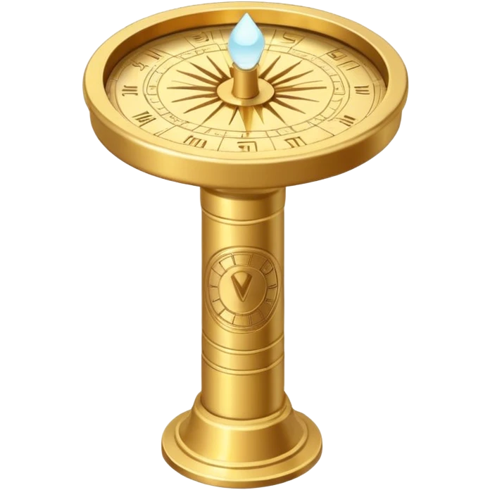 kpop light stick of a sundial emoji