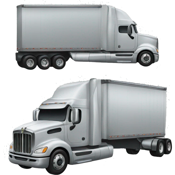 Semi truck  emoji