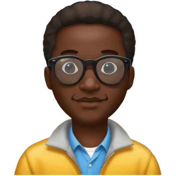 a school bus with a jamaican man saying bomboclat ("BOMBOCLAT' in speech bubble in front of the man) THE SPEECH BUBBLE MUST SAY BOMBOCLAT emoji