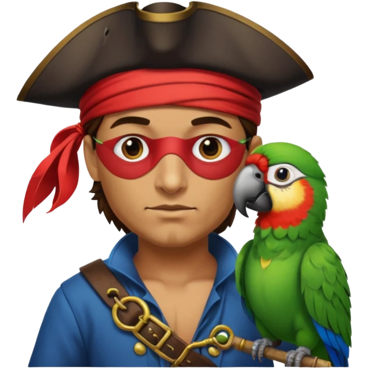 pirate and parrot emoji