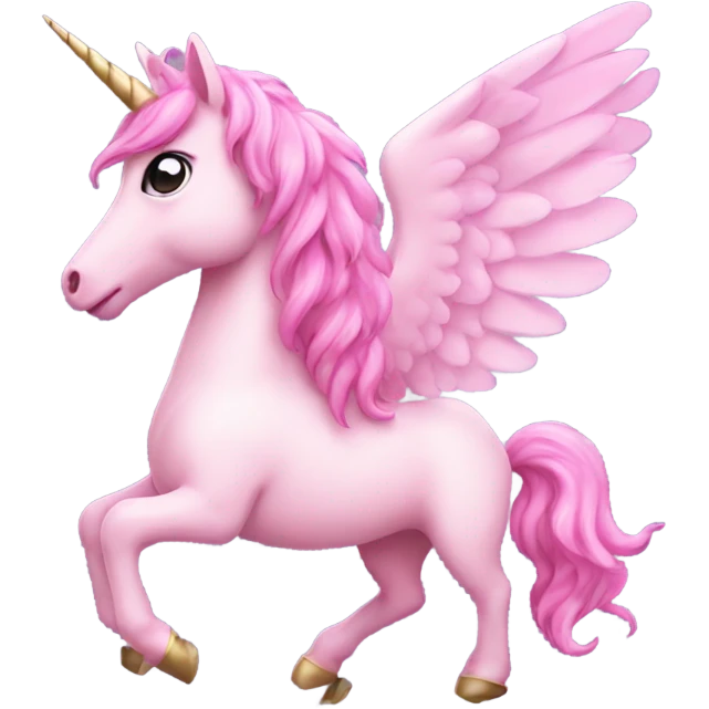 Pink unicorn with wings  emoji