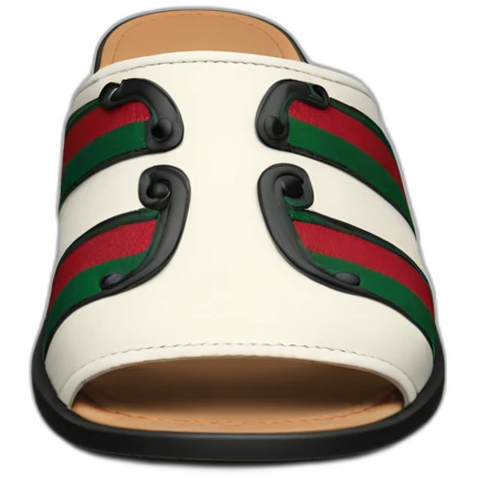 Black Gucci slide emoji