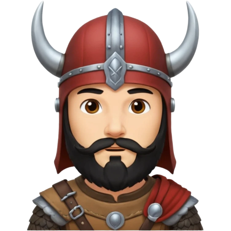 viking rider with black beard emoji