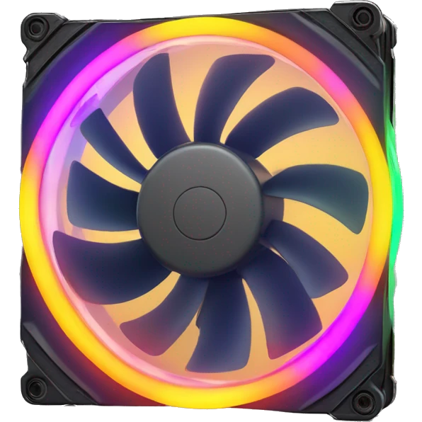 RGB computer case fan emoji