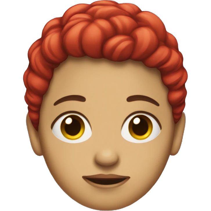 una mujer con lagrimas rojas emoji