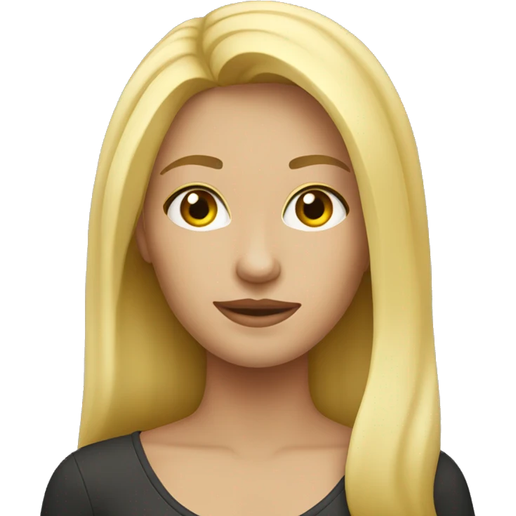 A blonde girl emoji