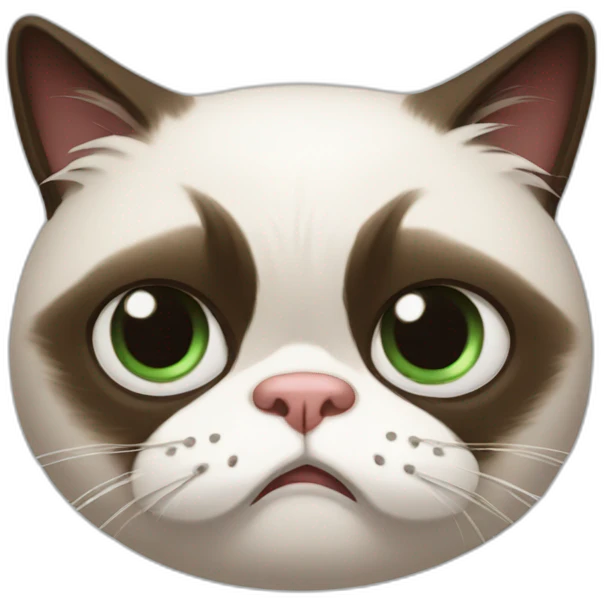 grumpy cat face emoji
