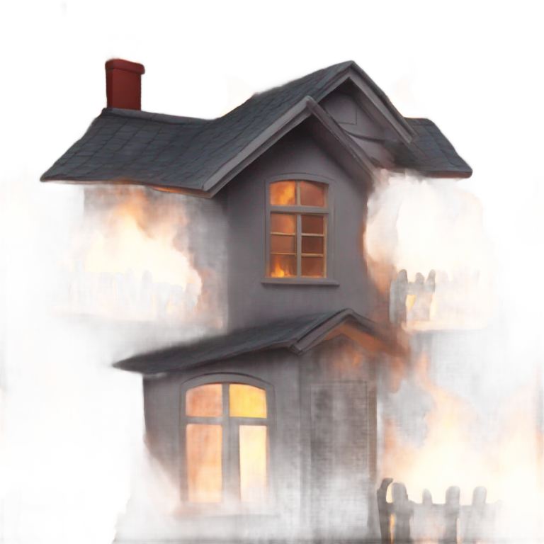 House on fire emoji