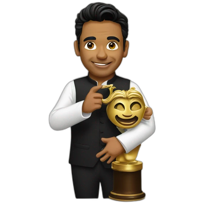 Arrahman with oscar emoji