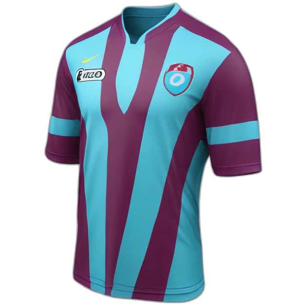 Trabzonspor stryped football jersey emoji
