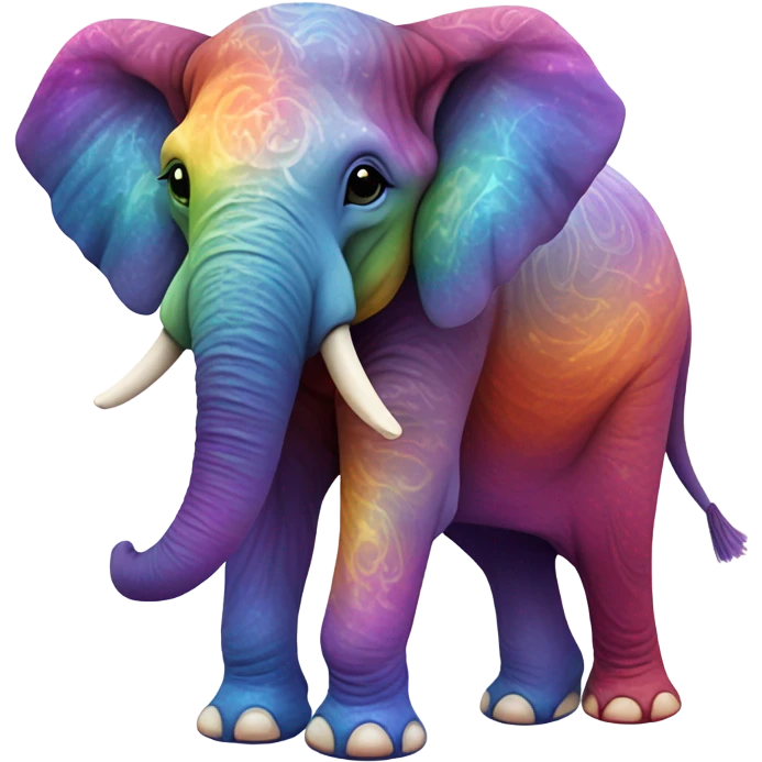 rainbow elaphant emoji