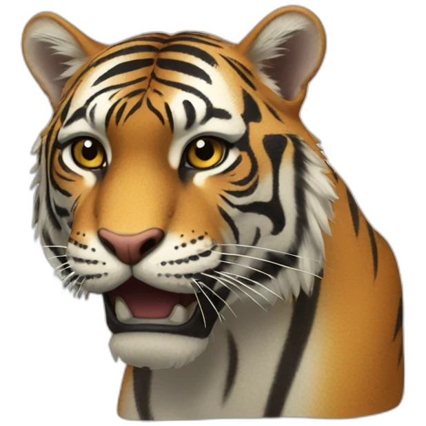 Tigre qui grogne emoji