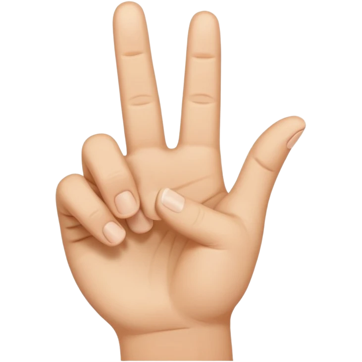 This emoji:🤙 but the lowest tumb is cut emoji