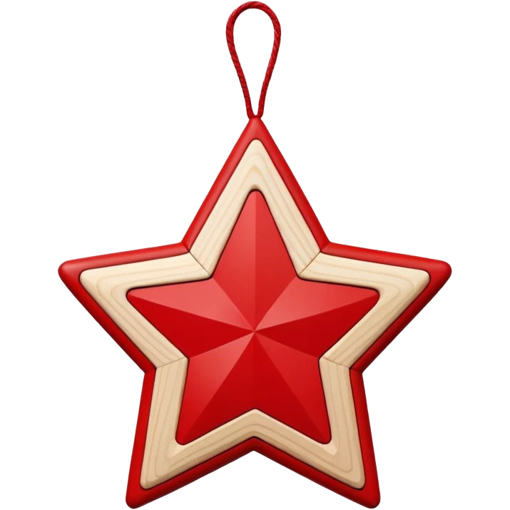 scandi style christmas ornament  emoji