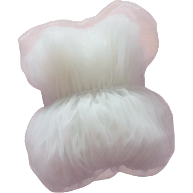 Synthetic mesh loofah emoji