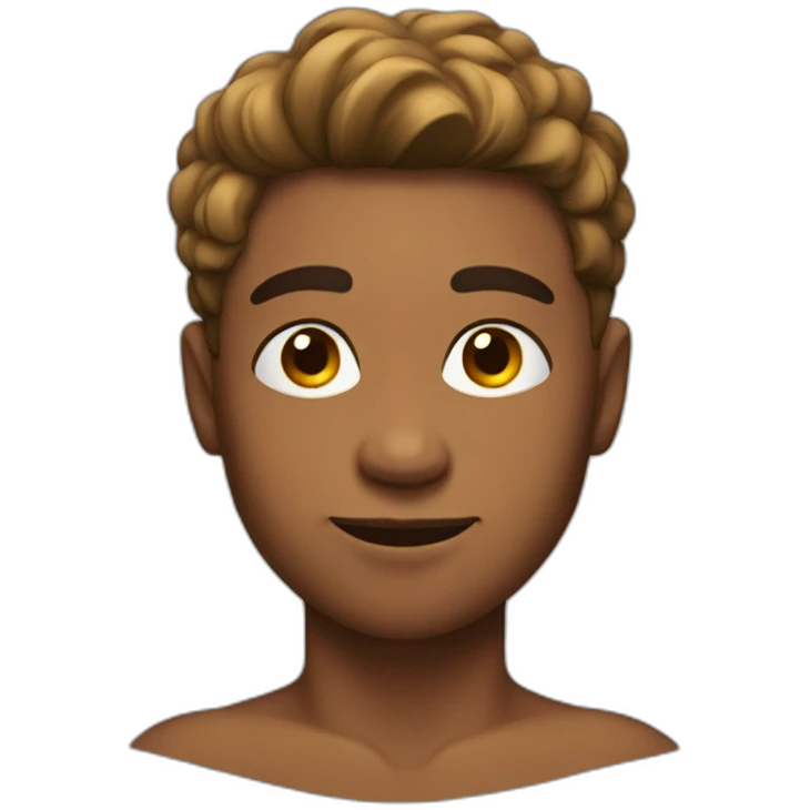 Shirtless young man emoji