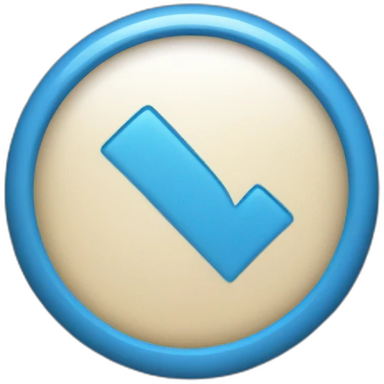 Blue check mark emoji