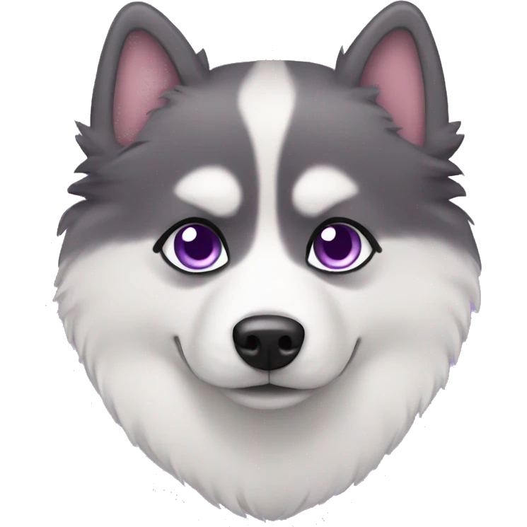 purple pomsky  emoji