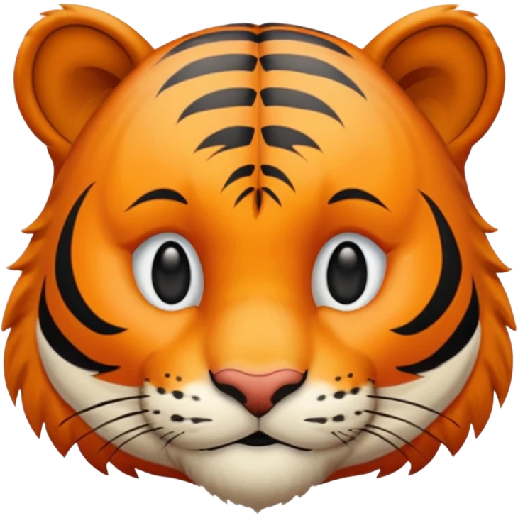 Tête de tigre qui sourit emoji