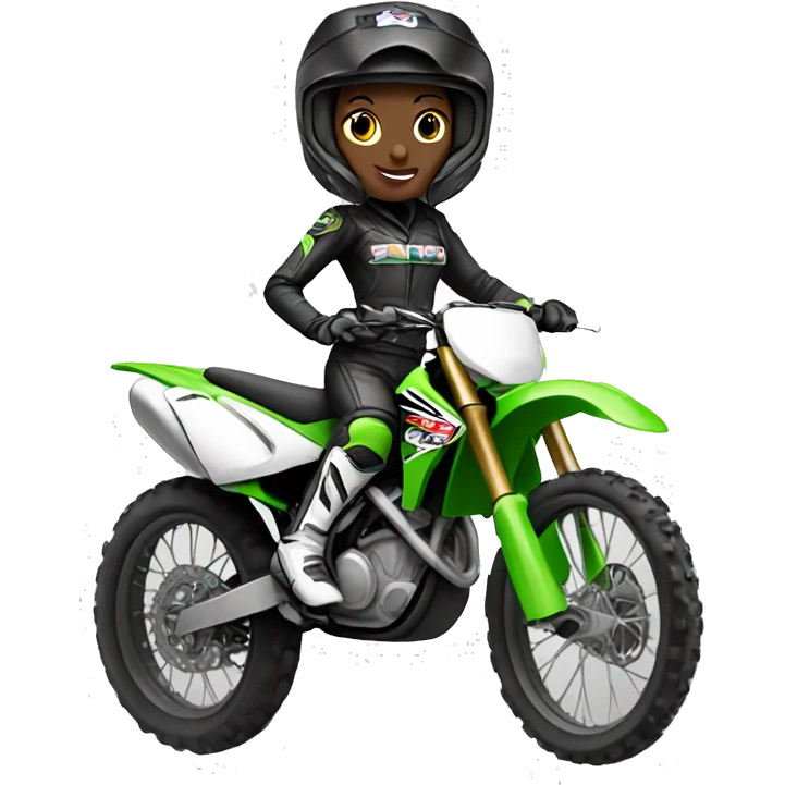 motocross women emoji