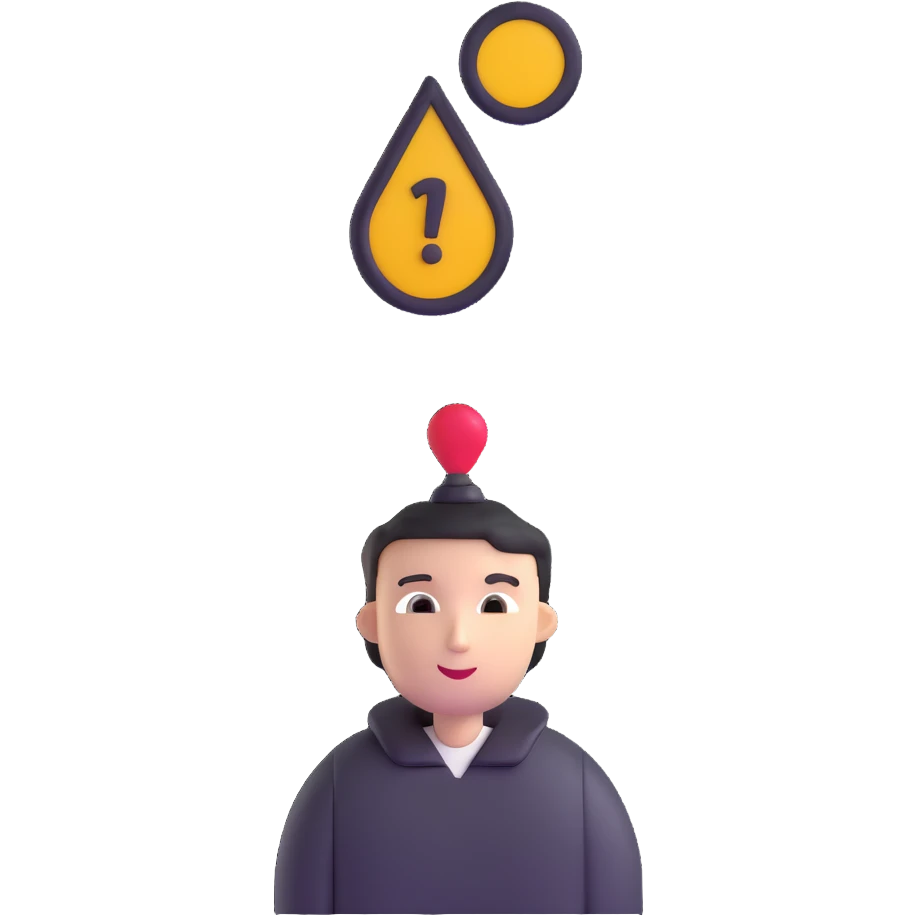 person with location indicator above their head emoji